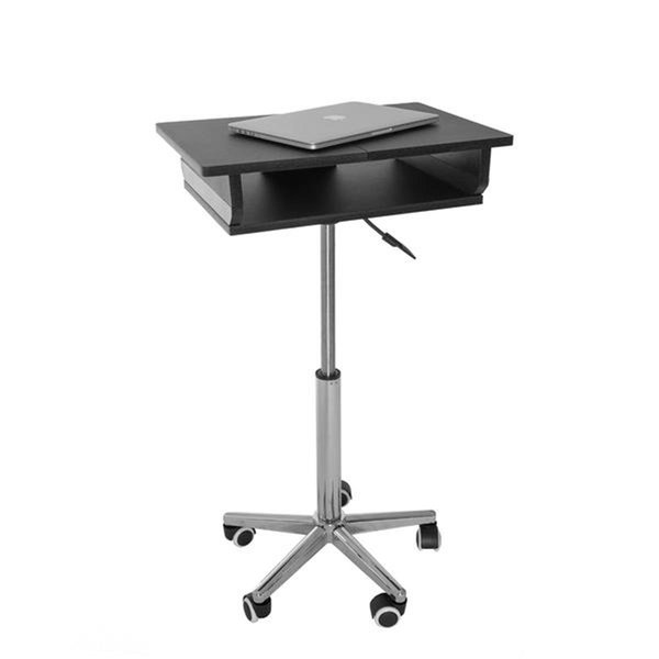 Back2Basics Folding Table Laptop Cart, Graphite - 26-35.75 x 20.75 x 14.25 in. BA2647849